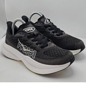 Hoka One One Mach 6 Black White Womens 8B UK 6.5 Running Shoes Sneakers